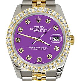 Rolex Datejust Diamond Bezel/Sangria Dial Jubilee Watch