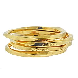 Tiffany & Co. Twisted Bangle Gold Bracelet Set of 4