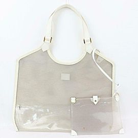 Louis Vuitton Clear Translucent Epi Baia Plage Tote with Pouch 871018