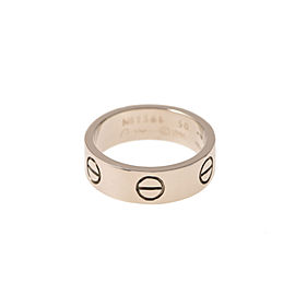 Cartier Love 18K White Gold Ring Size 5.25