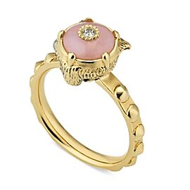 Gucci Le Marche des Merveilles Pink Opal Gold Ring