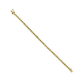 14K Yellow Gold Diamond Tennis Bracelet