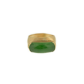 18K Rose Gold Jade Ring