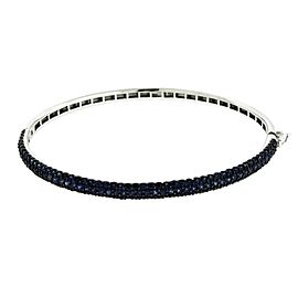 Effy 14K White Gold 2.68ct Sapphire Bangle Bracelet