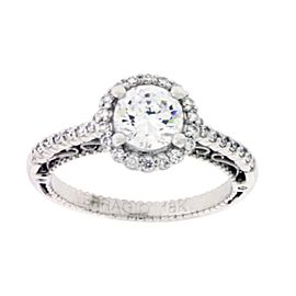 Verragio 18K White Gold Diamond Engagement Ring