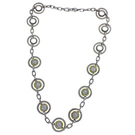 Judith Ripka Sterling Silver Diamond Necklace