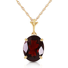 3.12 CTW 14K Solid Gold Made Of Dawn Garnet Necklace