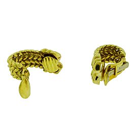 Andrew Clunn clip on earrings in 18k yellow gold in very good condition