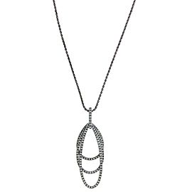 Gregg Ruth 1.3 carat diamond necklace in 18k white gold