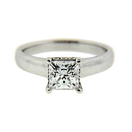 Ritani diamond engagement ring in 18k white gold new fits 1.25ct