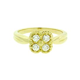 Van Cleef & Arpels diamond Alhambra ring in 18k gold in good condition size 6