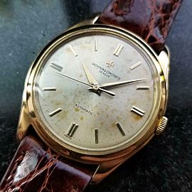 VACHERON CONSTANTIN Men's 18k Solid Gold Geneve Dress Watch, c.1950s Swiss LV900