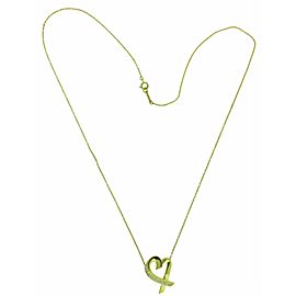 TIFFANY & CO Paloma Picasso Large loving heart diamond necklace 18k