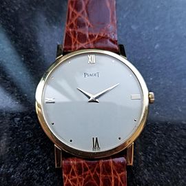 Men's Piaget 18k Solid Gold cal.9P Manual-Wind Luxury Dress Watch, c.1970s LV641