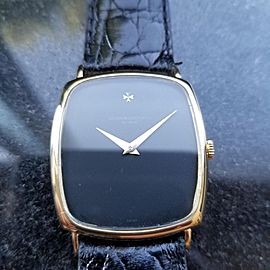 Men's Vacheron Constantin 18k Gold Geneve Manual-Wind c.1970s Swiss Luxury LV716