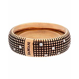 Damiani Metropolitan dream diamond 8mm band ring 18k brown gold size 9.5