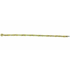 TIFFANY 1 carat diamond tennis line bracelet in 18k yellow gold