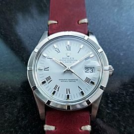 Men's Rolex ref.15010 Oyster Perpetual Date Automatic, c.1980s w/Paper MS136RED