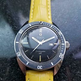 Midsize/Boy's Omega Seamaster 120 Automatic Diver w/Date c.1966 Vintage LV832YEL