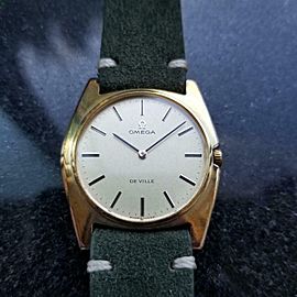 Men's Omega Gold-Capped DeVille cal.620 Manual-Wind c.1970 Swiss Vintage AL24GRN