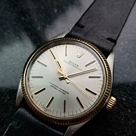 Men's Rolex 18K & SS Oyster Perpetual 1005 Automatic, c.1981 Swiss Luxury LV718