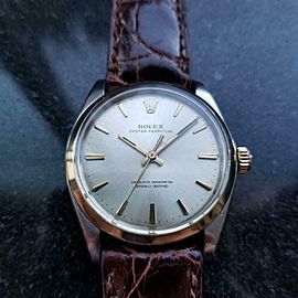 Men's Rolex Oyster perpetual ref.1002 Automatic 14K & SS c.1966 Vintage LV919BRN