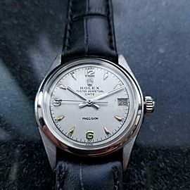 Men's Rolex Oyster Perpetual Date ref.6066 30mm Manual-Wind c.1950s SIW141BLK