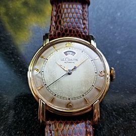 Le Coultre 1950s 33mm 10K Gold-Filled Mens Bumper Automatic cal.481 Swiss LV551