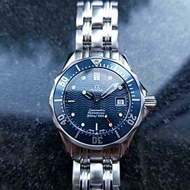 OMEGA Ladies Seamaster Professional 300m Quartz 28mm Blue 2000s Swiss LV645