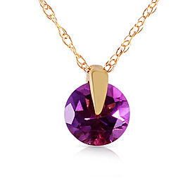 0.75 CTW 14K Solid Gold Saw It Coming Amethyst Necklace