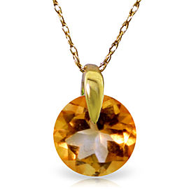 0.8 CTW 14K Solid Gold Love Of My Life Citrine Necklace