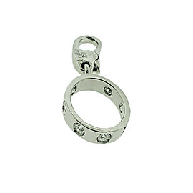 Cartier Diamond Love Pendant Charm In 18k White Gold