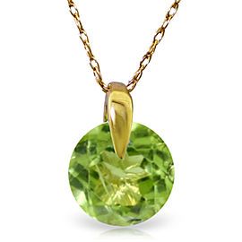 1 CTW 14K Solid Gold Wonders Of Love Peridot Necklace