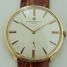 Mens Vacheron Constantin Ref 6317 34mm 18k Gold Manual Wind 1970s Swiss RA215