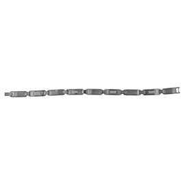 Tiffany &amp; Co Men Diamond ID Bracelet In 18K White Gold