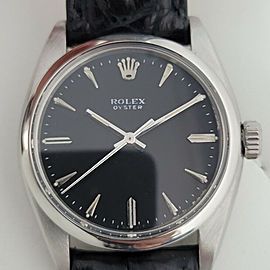 Mens Rolex Oyster Precision Ref 6424 34mm Hand-Wind 1950s Swiss Vintage RJC116