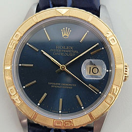 Rolex Men's Datejust Ref 16263 Turn O Graph 18k SS Automatic