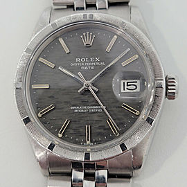 Mens Rolex Oyster Perpetual Date Ref 35mm Automatic 1970s Vintage RJC181S