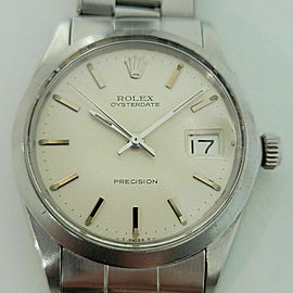 Mens Rolex Oysterdate Precision Ref 6694 34mm Hand Wind