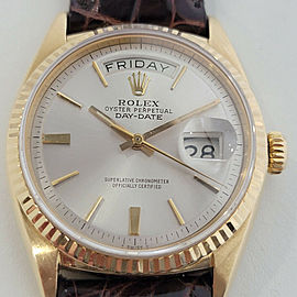 Mens Rolex Day Date President 36mm 18k Gold Automatic 1960s Vintage RJC209