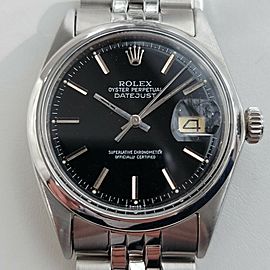 Mens Rolex Oyster Datejust Ref 1601 36mm Automatic 1960s Swiss Vintage