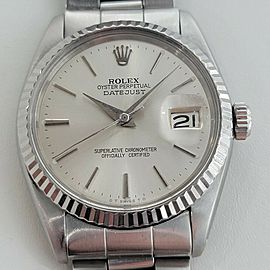 Mens Rolex Oyster Datejust 36mm 18k Gold SS Automatic