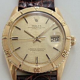 Rolex Men's Datejust Thunderbird 18k Gold Automatic Vintage