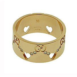 Gucci Icon GG Diamond Band Ring