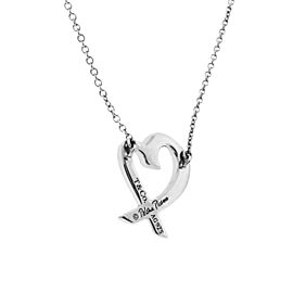 Tiffany & Co Paloma Picasso Loving Heart Necklace in Silver