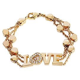 Chopard Happy Diamond Love Bracelet in 18k Yellow Gold