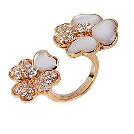 Van Cleef & Arpels Cosmos Between the Finger Diamond Ring in 18k Rose Gold