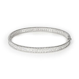 Van Cleef & Arpels Perlee Diamond Bracelet in 18K White Gold