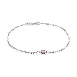 GIA Fancy Intense Purplish Pink Pear Diamond Bracelet