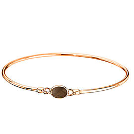 Di Modolo Smokey Quartz Bangle Bracelet in Plated 18K Rose Gold MSRP